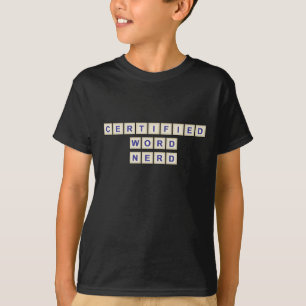 Camiseta Nerd certificado da palavra