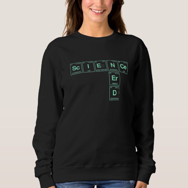 Camiseta Nerd Científico Escrito Em Elementos Do T Periódic (Frente)