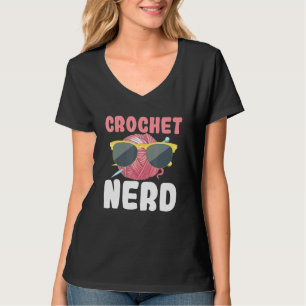 Camiseta Nerd Crochet Óculos de sol tricô