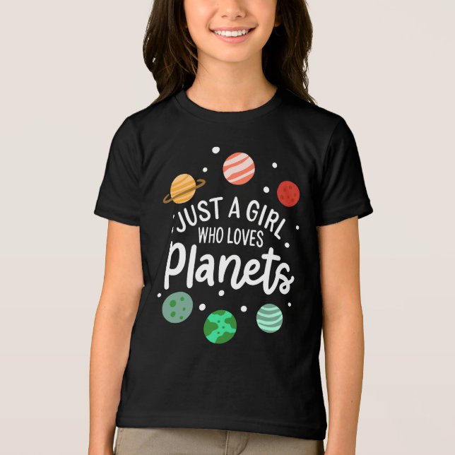 Camiseta Nerd De Ciência Que Ama Planetas (Frente)