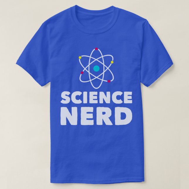 Camiseta Nerd de Ciências (Frente do Design)