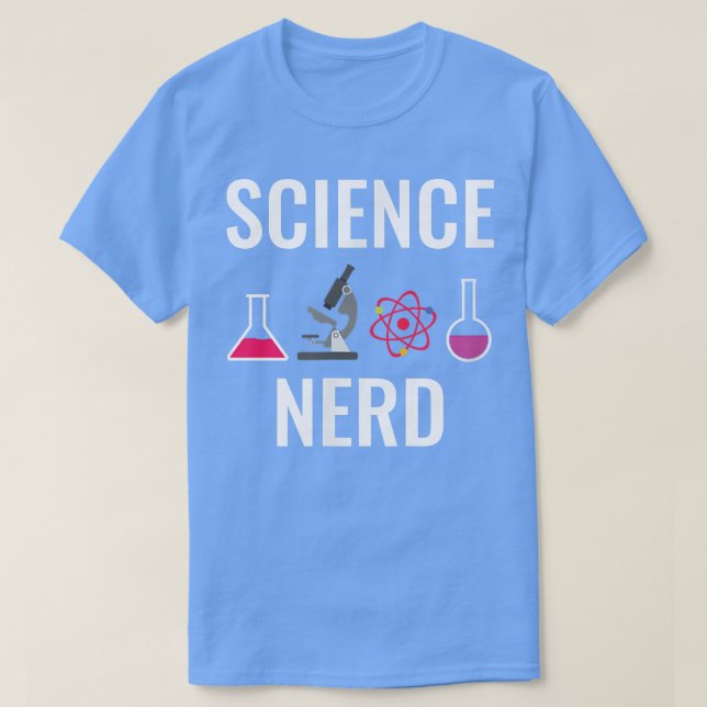 Camiseta Nerd de Ciências (Frente do Design)
