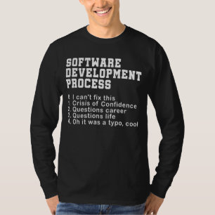 Camiseta Nerd de Codificador do Programador do Processo de 