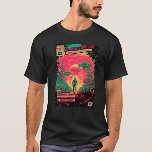 Camiseta Nerd de espaço (Frente)