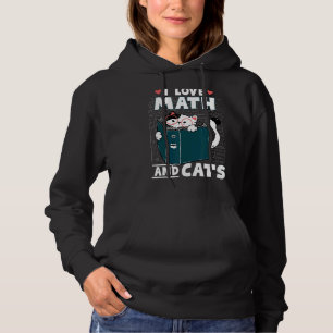 Camiseta Nerd De Matemática Cat. Eu Adoro Matemática E Gato