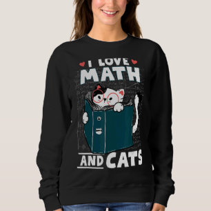 Camiseta Nerd De Matemática Cat. Eu Adoro Matemática E Gato