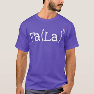 Camiseta Nerd de matemática Natal Fa la la la exponent