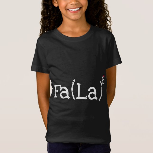 Camiseta Nerd De Natal Engraçado - Matemática Fa La La La L (Frente)