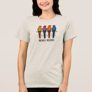 Camiseta Nerd de pássaros __ Expresse seu amor por pássaros