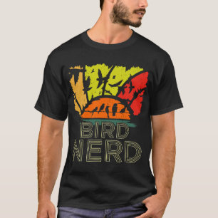 Camiseta Nerd de pássaros - Retro Vintage - Observador de p