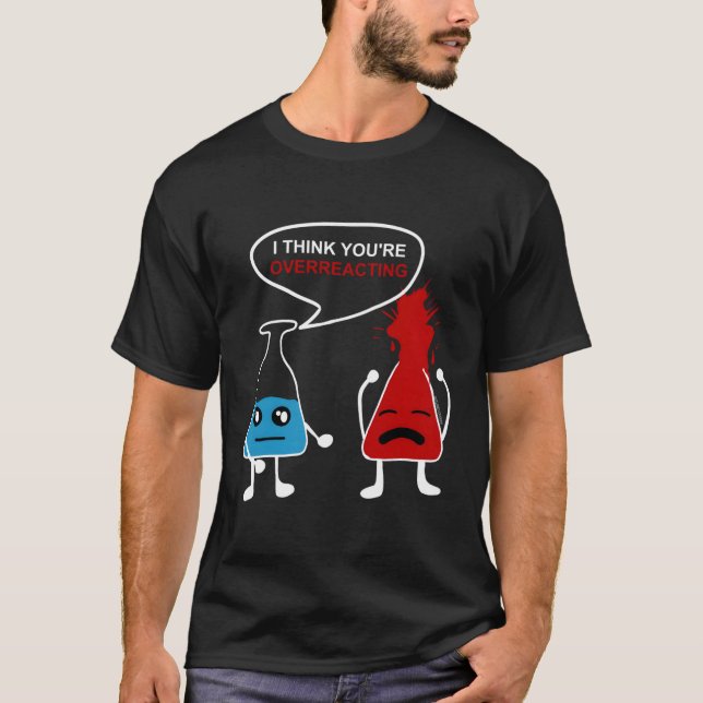 Camiseta Nerd de Química Engraçada Superreação Geek Química (Frente)