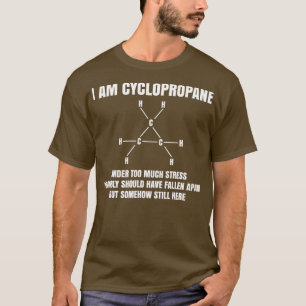 Camiseta Nerd de Química Orgânica Presente Estresse do Cicl