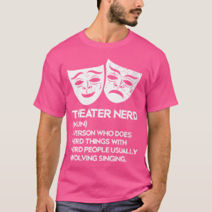 Camiseta Nerd de Teatro de Mulheres Novo Palco de Ópera Mus