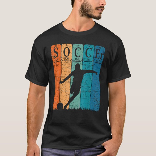 Camiseta Nerd do jogador de futebol Elementos de Mesa Perió (Frente)