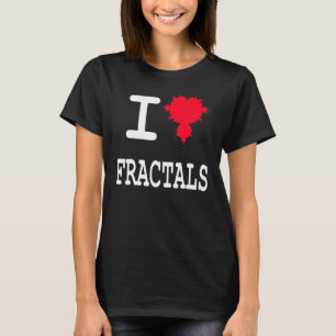 Camiseta Nerd Eu Amo Fractais Mandelbrot Caos Física Mat