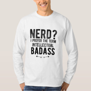 Camiseta Nerd eu prefiro o termo emblema intelectual