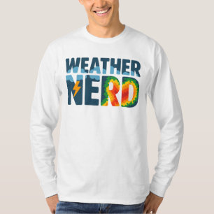 Camiseta Nerd meteorológico Radar de Meteorologia e Relâm