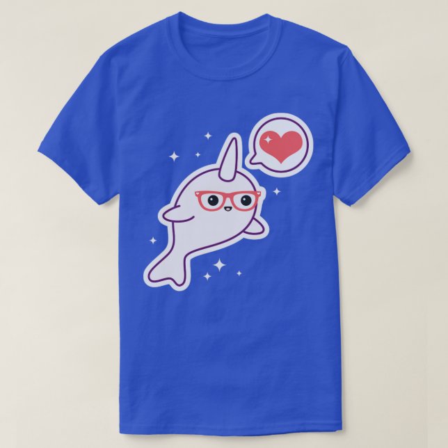 Camiseta Nerd Narwhal (Frente do Design)
