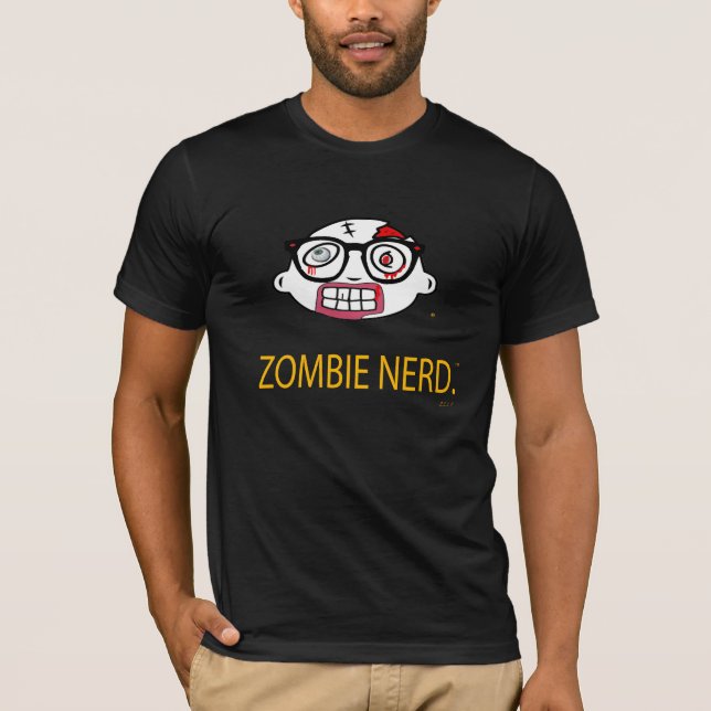 Camiseta Nerd. original do zombi (Frente)