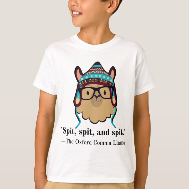 Camiseta Nerd preto de gramática de lama Oxford (Frente)