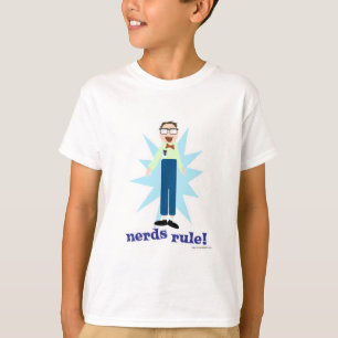 Camiseta Nerd Regra Goofy Geeky Dork Personagem de desenho