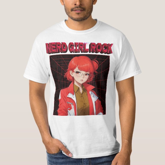 Camiseta Nerd Rock Girl (Frente)