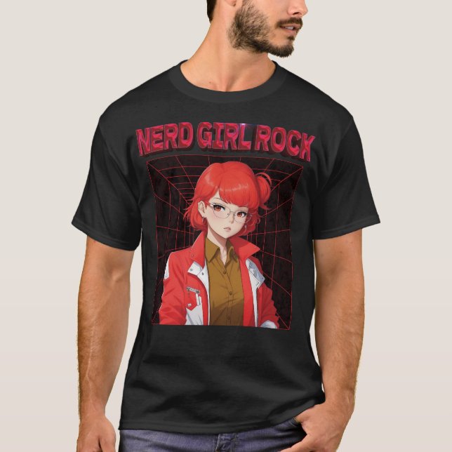 Camiseta Nerd Rock Girl (Frente)