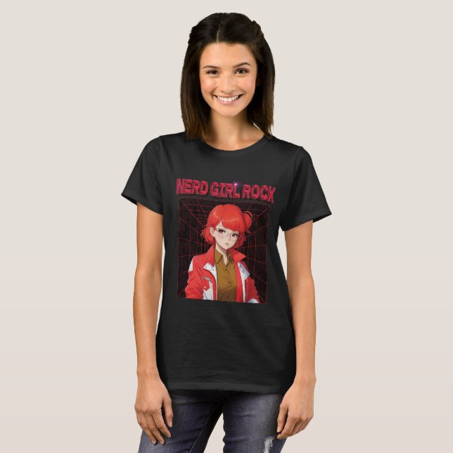 Camiseta Nerd Rock Girl (Frente Completa)