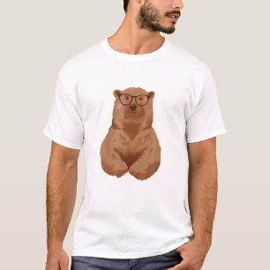 Camiseta Nerd Smart Brown Bear