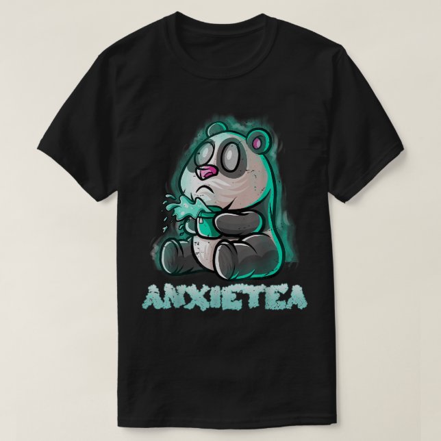 Camiseta Nerd Tea Lover  Panda Bear Geek Tea Cup B (Frente do Design)