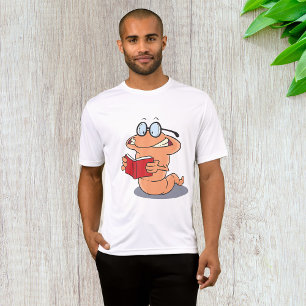 Camiseta Nerdy Bookworm Lendo Um Livro