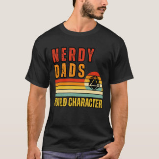 Camiseta Nerdy Dads Build Character boy