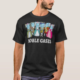 Camiseta Nerdy de Mesas Periódica da Piada do Noble Gases S