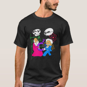 Camiseta Nerdy Engraçado Pitágoras Lutando Sobre C Mat Quad