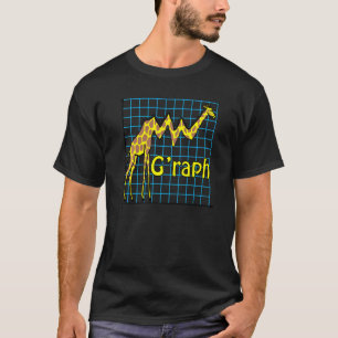 Camiseta Nerdy Giraffe Graph Pun Geometry Math Professora