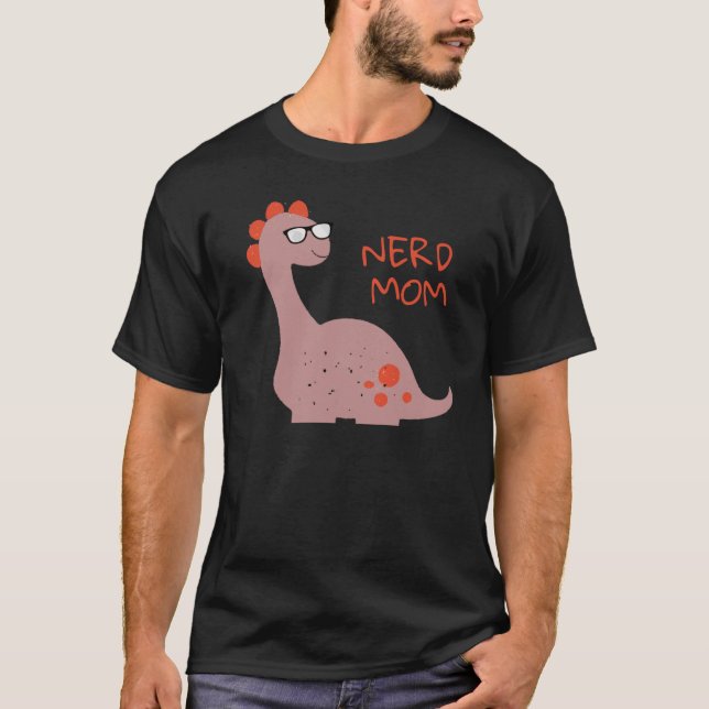 Camiseta Nerdy Mom Nerd Mom Coolest Mom Ever (Frente)