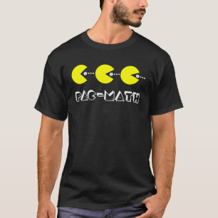 Camiseta Nerdy Pac Math Nom Retro Game Precalculus Math Tea