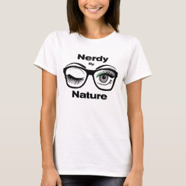 Camiseta Nerdy pela Nature Funny Geek com Óculos