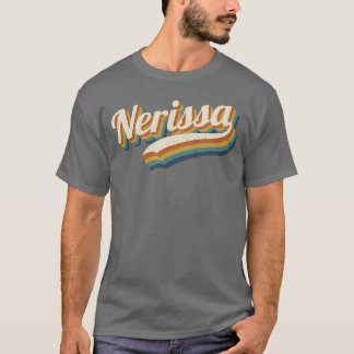 Camiseta Nerissa Vintage Nome Personalizado Nerissa menino