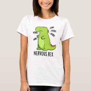 Camiseta Nervoso Rex Funny Dinossaur TRex Pun