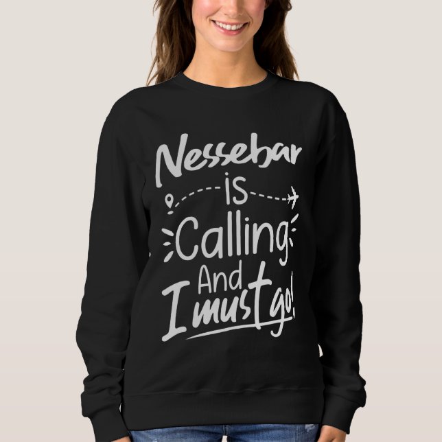 Camiseta Nessebar Está Chamando e Eu Devo Ir  Viagens à Bul (Frente)