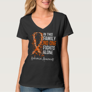 Camiseta Nesta Família N O Ne Fi Ganha Uma Leucemia Solitár