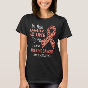 Camiseta nesta família ninguém luta contra o cancer uteri