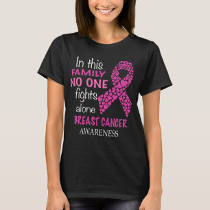 Camiseta nesta família ninguém luta o cancro da mama apen