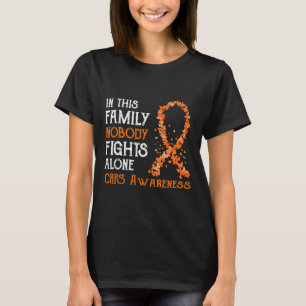 Camiseta Nesta Família Ninguém Luta Sozinha Com O Câncer