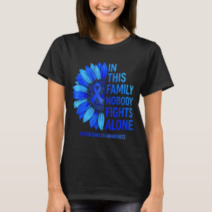 Camiseta Nesta família ninguém luta sozinho contra o cancro