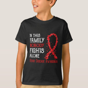 Camiseta Nesta Família Ninguém Luta Sozinho Doença Cardíaca