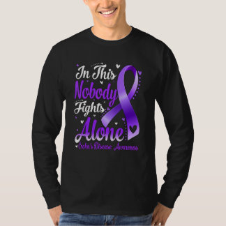 Camiseta Nesta Família Ninguém Luta Sozinho Doença de Crohn