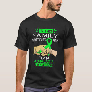 Camiseta Nesta Família Ninguém Luta Sozinho Pela Equipe Ach