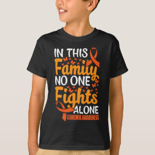 Camiseta Nesta Família Ninguém Vê Leucemia Sozinha Conscien